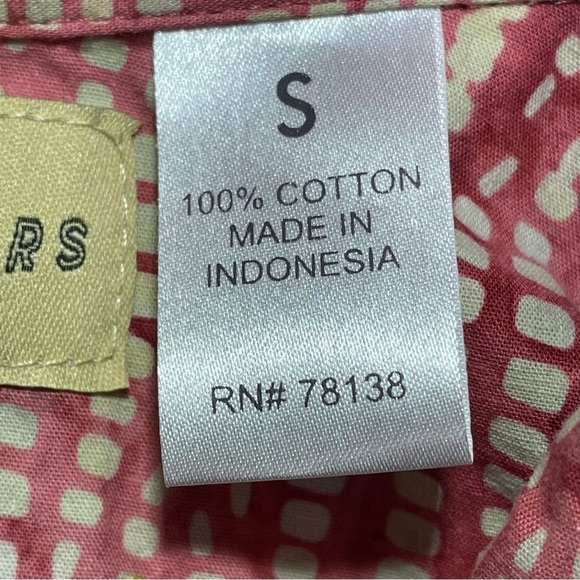 Orton Brothers Shirt Men Small Orange Hawaiian Casual Short Sleeve Button Up - Picture 5 of 9